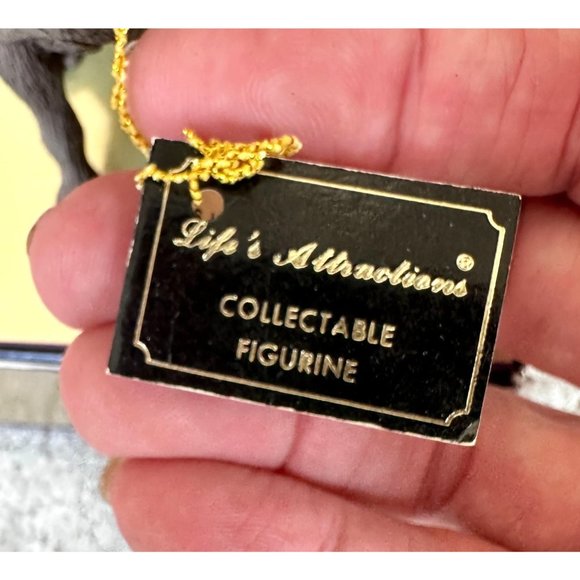 NWT Vintage Chocolate Lab Sculpture Sandicast Life's Attractions Labrador Dogs - Picture 9 of 12